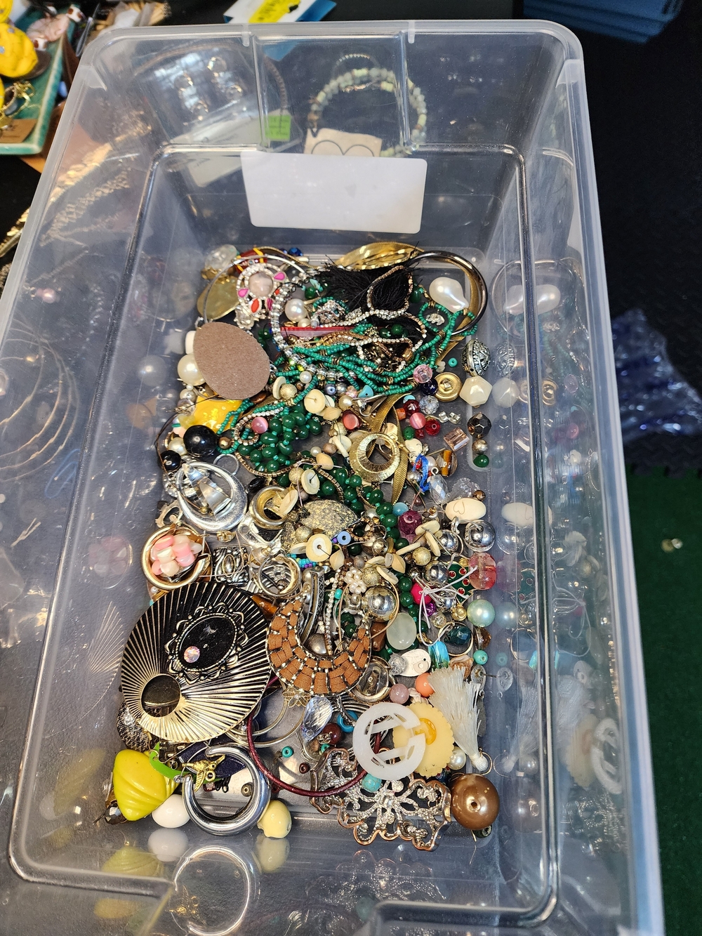 1lb Mixed Fashion Jewlery Lot For Crafting May Or May Not Have Matches
